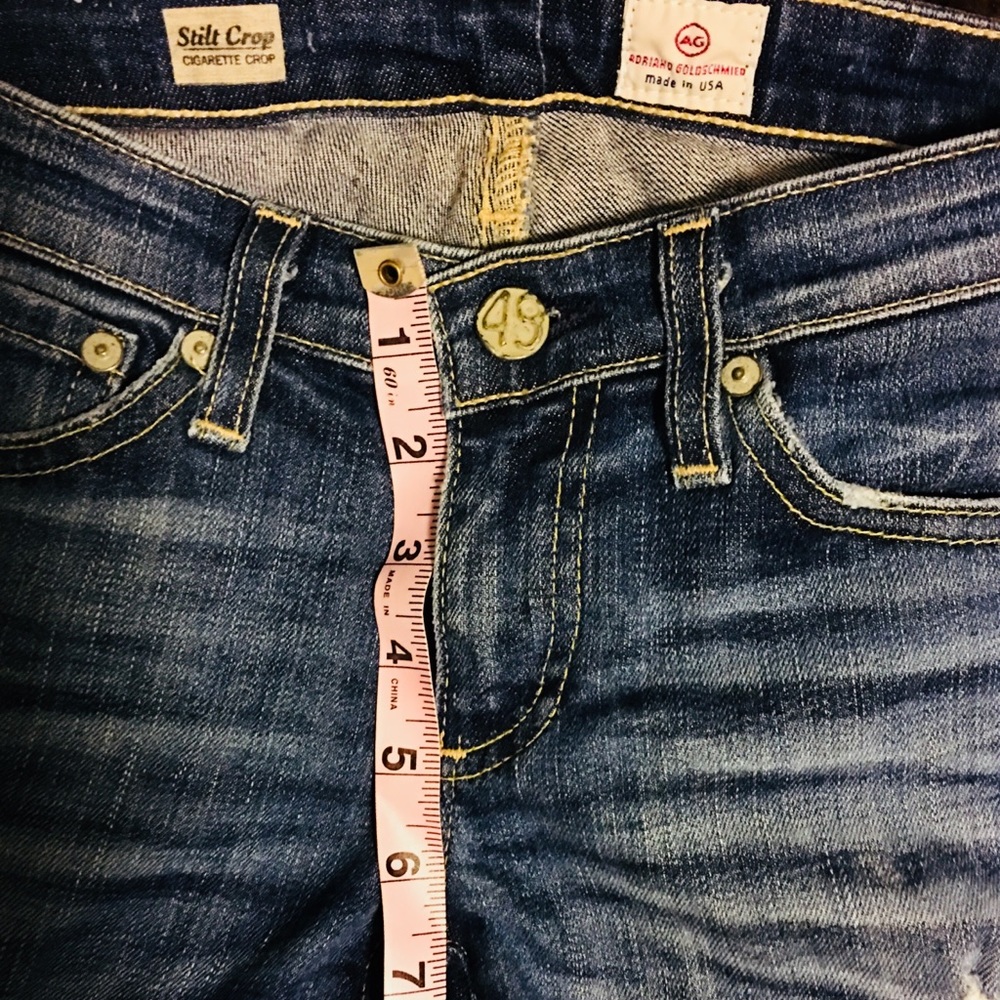 AG Stilt - Cigarette Crop Distressed