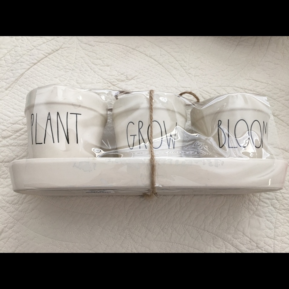 Rae Dunn 4pc. Flower pot set