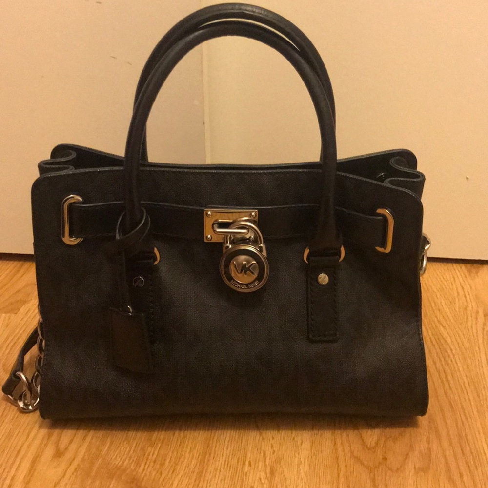 Michael Kors Black purse with logos