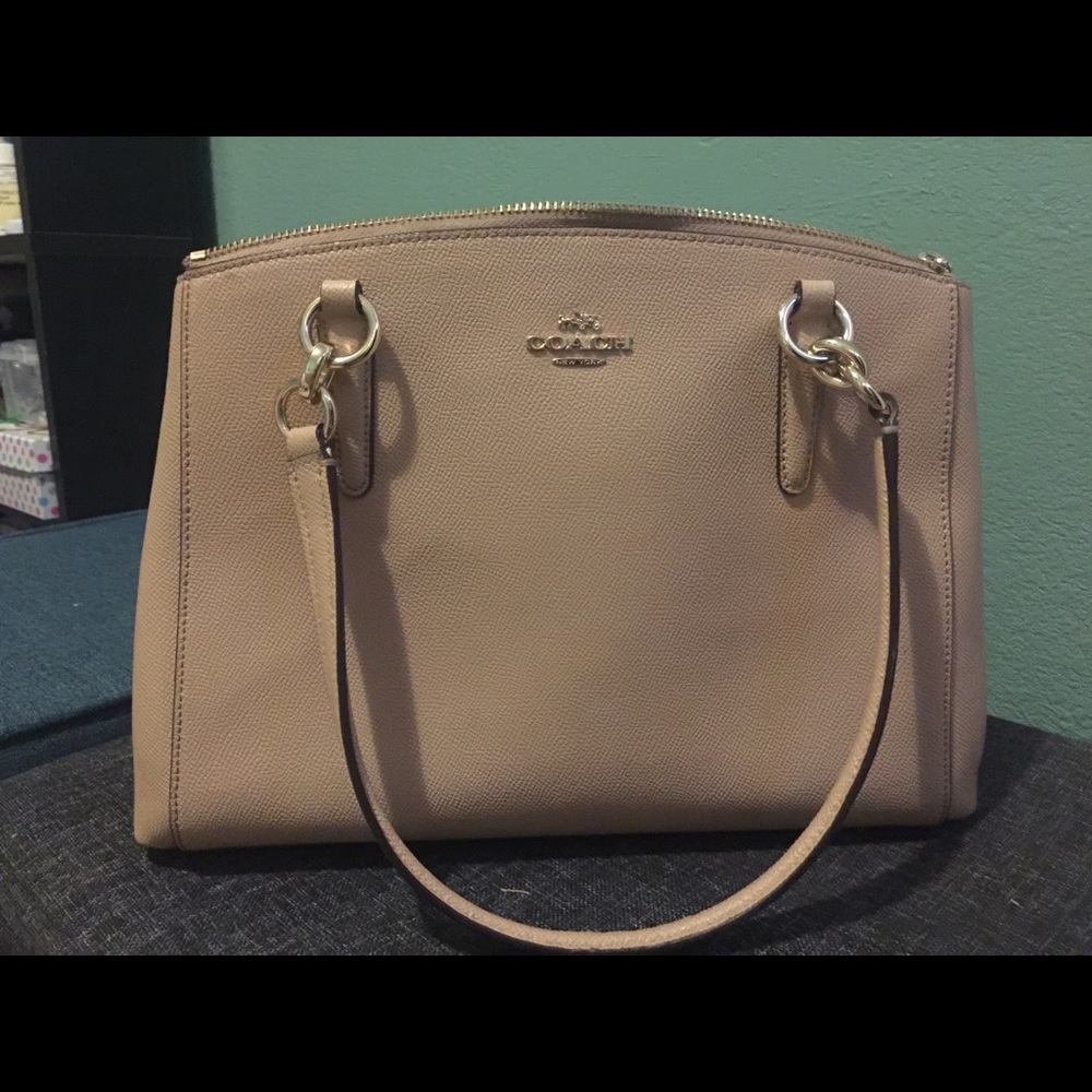 Coach Small Christie Carryall crossgrain leather