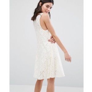 NWT Free People Miles of Lace dress ivory