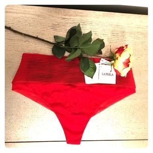 Red, La perla, pantie, lingerie, S
