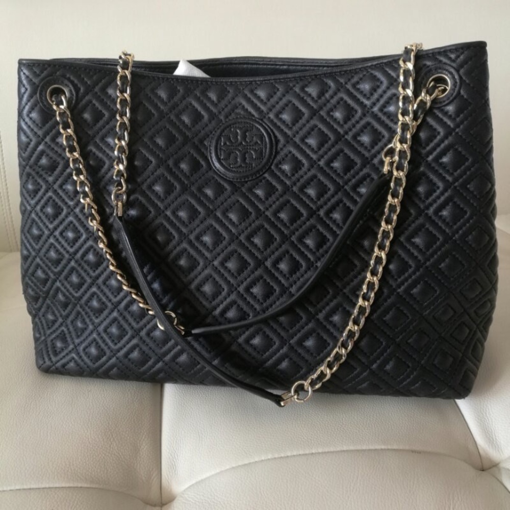 TORY burch Marion Quilted Center-zip Tote