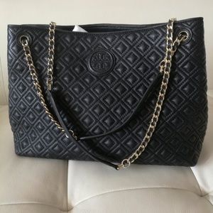 TORY burch Marion Quilted Center-zip Tote
