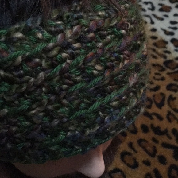 Double-Ply Handmade Nomadic Green Med/Lrg Headband - Picture 3 of 3