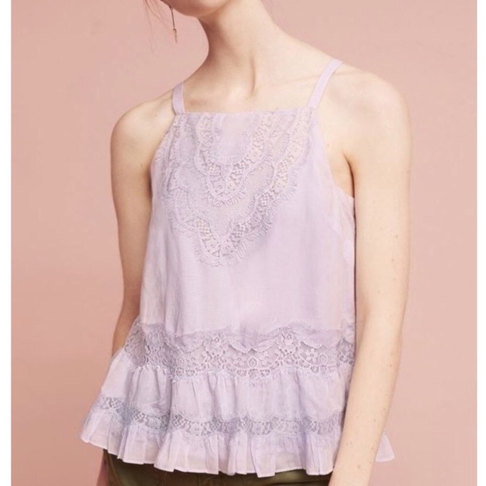 🎉HP🎉 Anthropologie 💕 Georgia Lace Camisole/Tank
