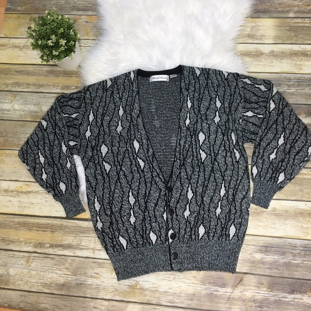 Vintage 80's Michael Gerald Cardigan Sweater