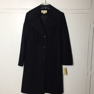 MICHAEL KORS BLACK PEA COAT