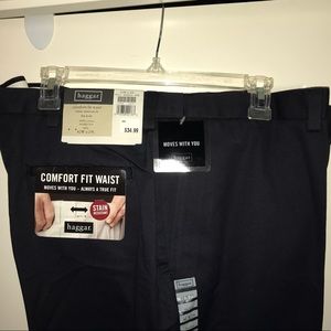 💼 NWT! HAGGAR Navy Blue Men’s Dress Pants