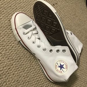 Brand new white Converse
