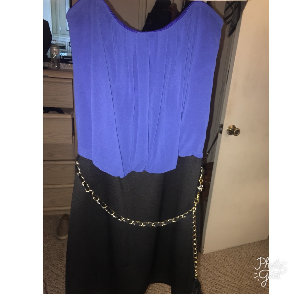 Black and blue Dress👗