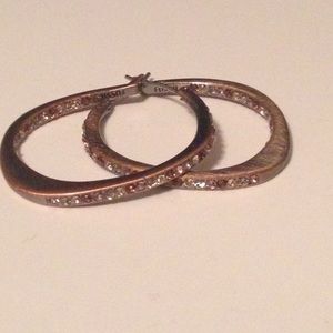 Fossil hoop earrings