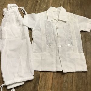 Toddler Guayabera and Pants