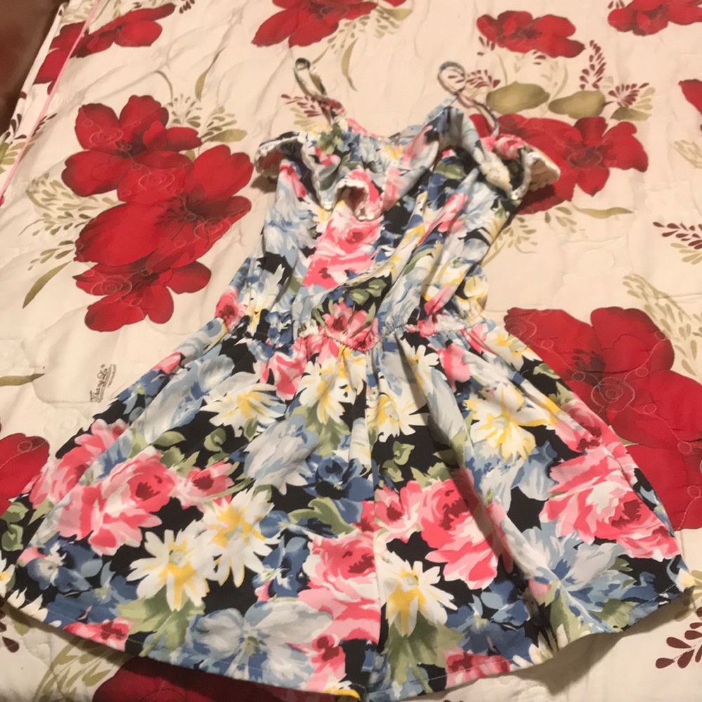 Floral Print Romper