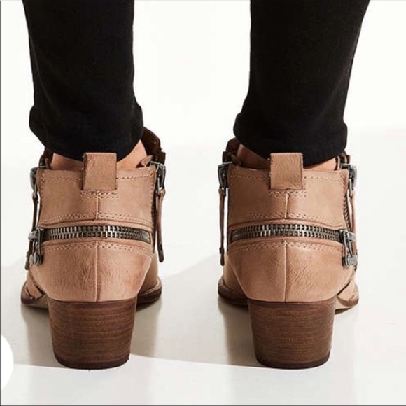 Nubuck Leather Triple Threat Zipper Bootie - Picture 7 of 8