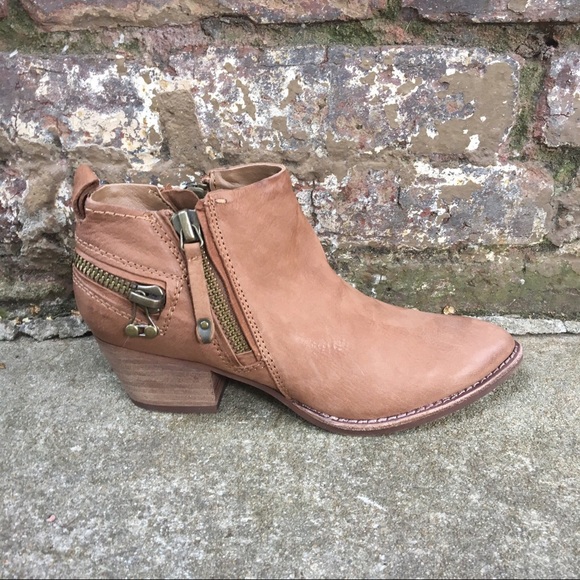 Nubuck Leather Triple Threat Zipper Bootie - Picture 4 of 8