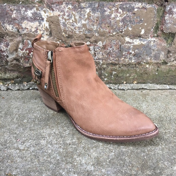 Nubuck Leather Triple Threat Zipper Bootie - Picture 8 of 8