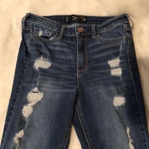 Hollister crop high rise jeans