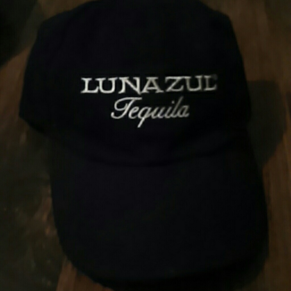 Black embroidered Lunazul Tequila hat