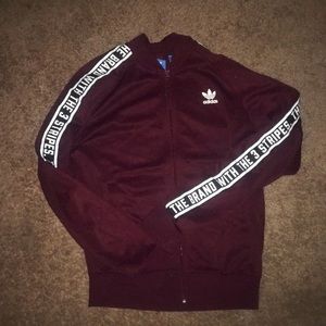 Adidas maroon jacket