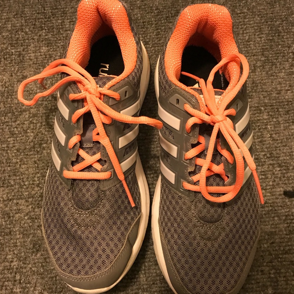 Adidas running shoes.