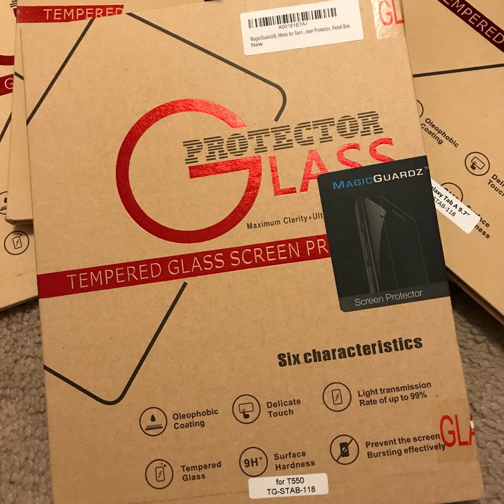 MagicGuardz Samsung Tablet T550 Tempered Glass