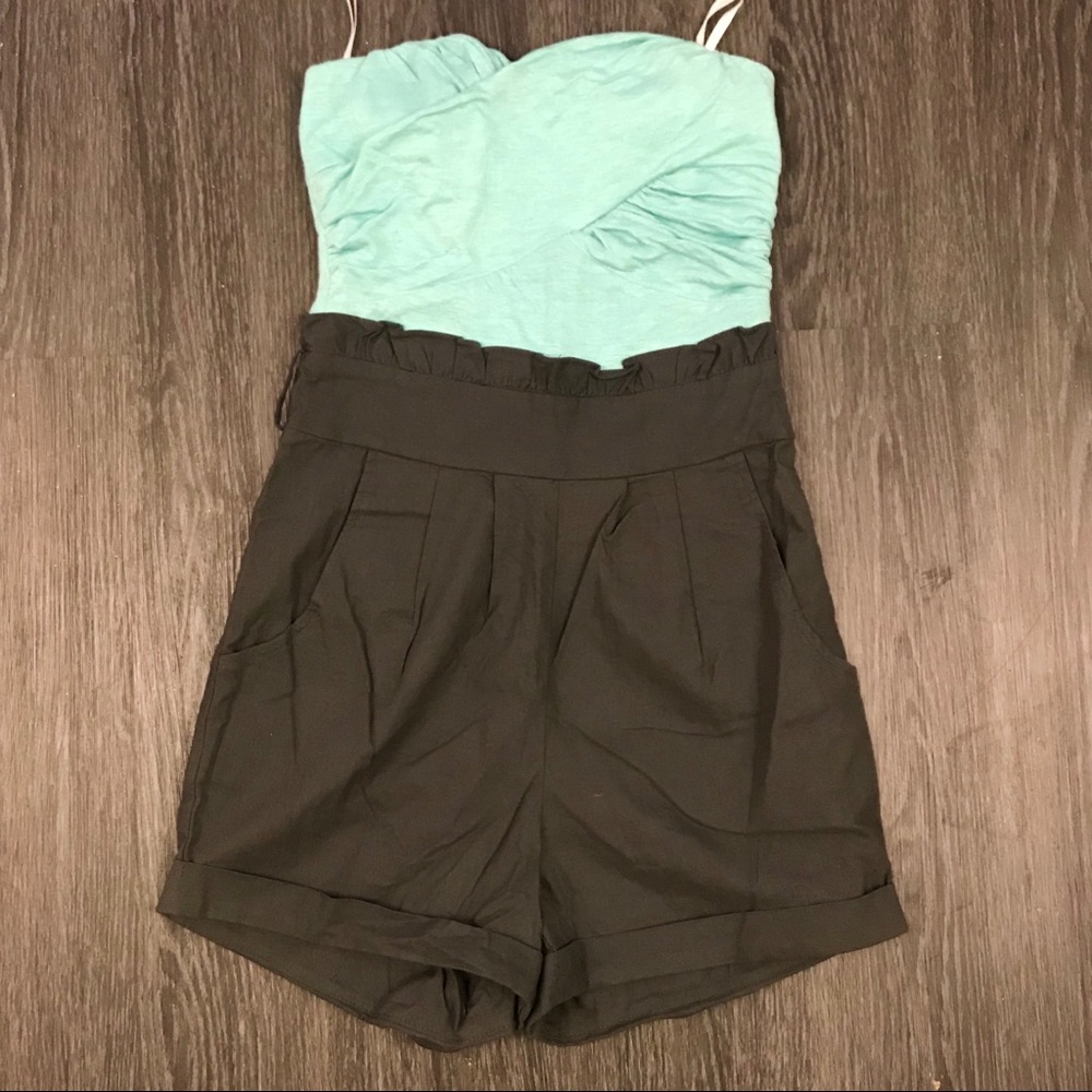 Mint top romper