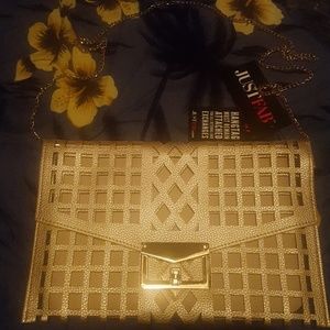 BRAND NEW Novelty Gold Purse