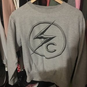 Suprcitzn gray crew neck sweater