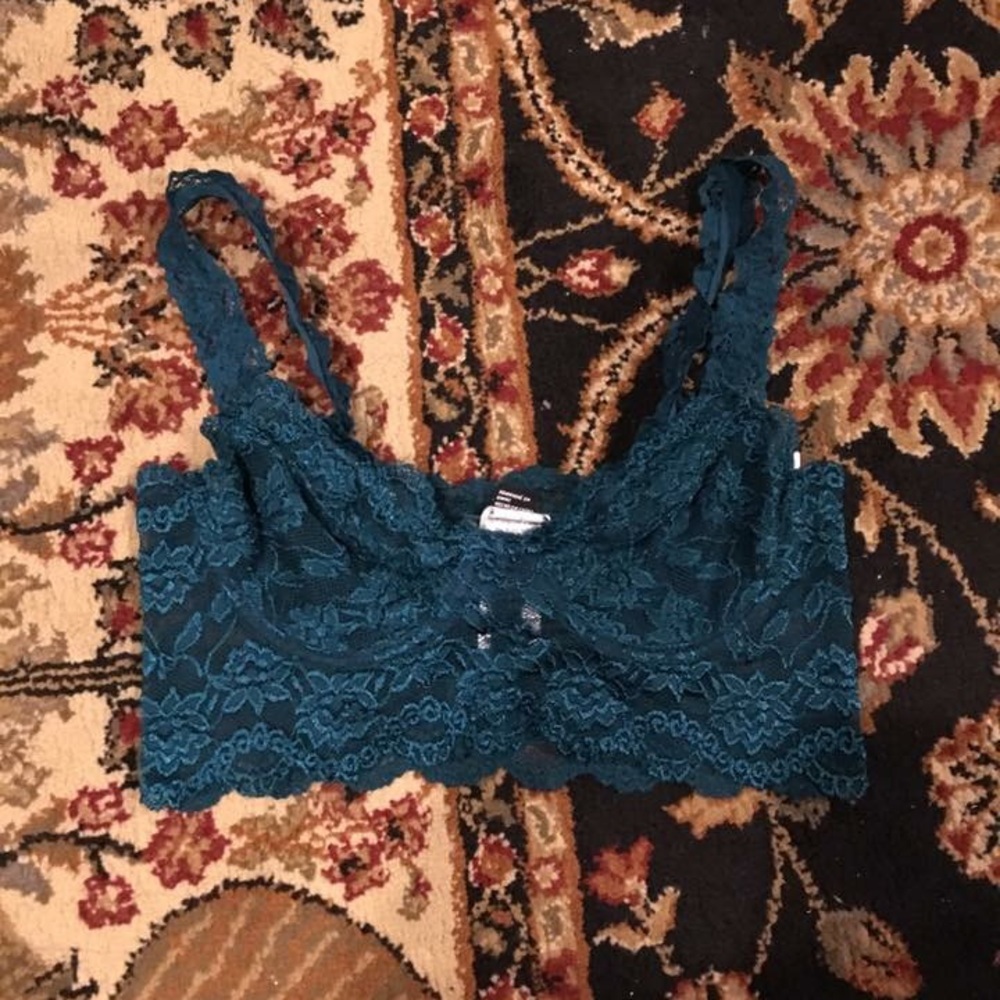 forever 21 teal lace bralette