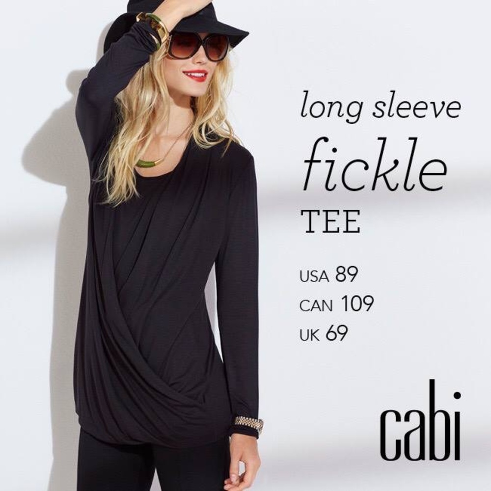 CAbi Long Sleve Fickle Tee
