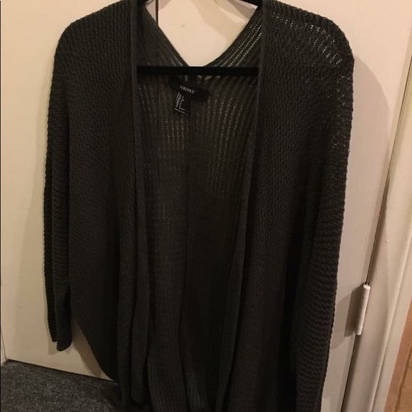 Forever 21 Sweaters - forever 21 olive green cardigan