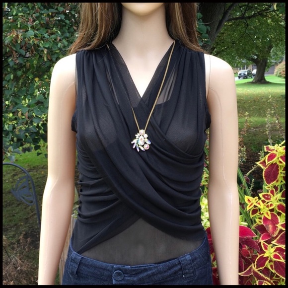 Crossover Mesh Bodysuit - Picture 6 of 7