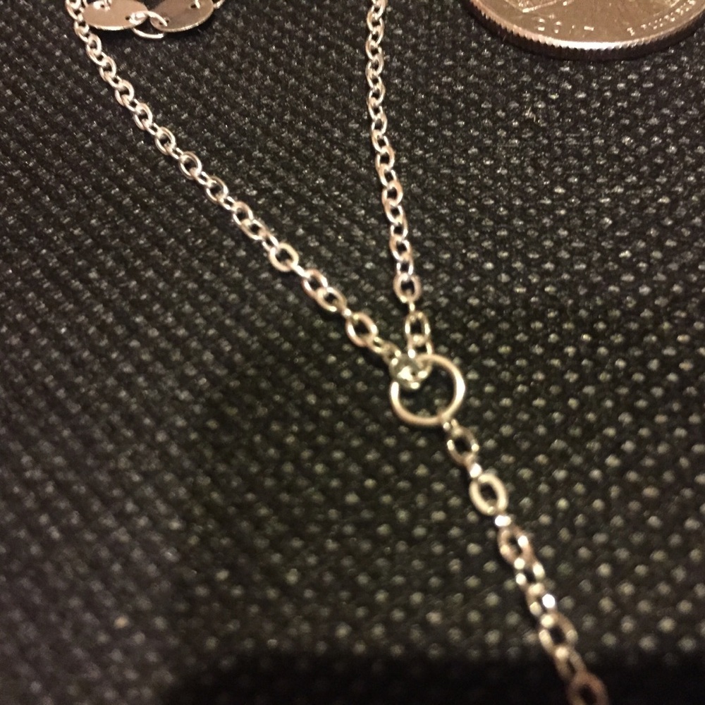 🎀 Lovely Doable layered chain boho circle coin sequin tassel lariat necklace - Picture 8 of 8
