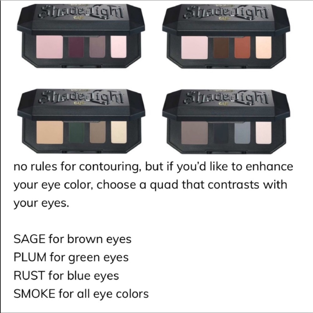 KatVonD 2 ShadeLightEyeContourPalettes🌪SMOKE&RUST - Picture 3 of 5