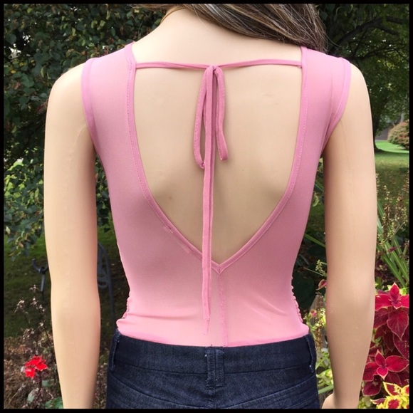 Crossover Mesh Bodysuit - Picture 5 of 5