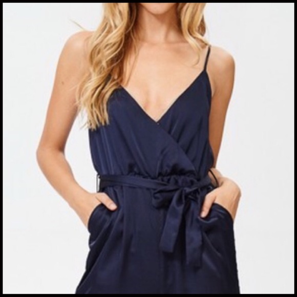 Navy Jogger Jumpsuit - Picture 5 of 7