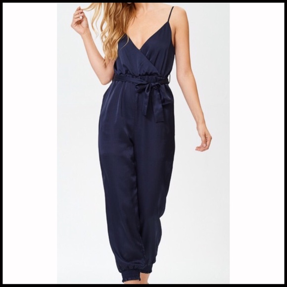 Navy Jogger Jumpsuit - Picture 7 of 7