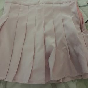 Pink tennis skirt