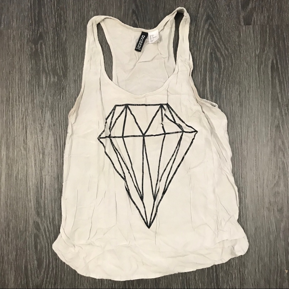 Diamond grey tank top
