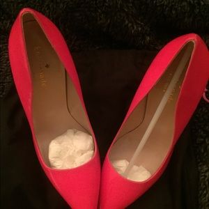 Pink Kate Spade Licorice Patent Pumps