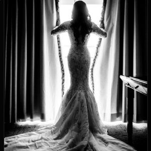 Designer Stephen Yearick wedding gown.