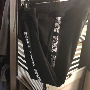 Pink yoga full length leggings