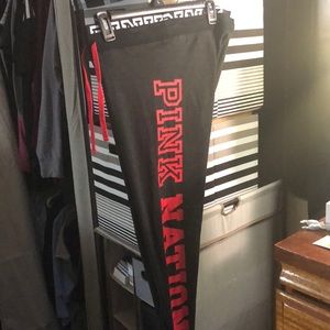 Pink nation yoga leggings