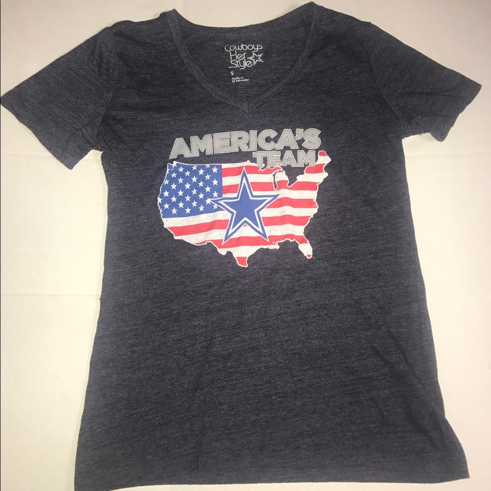 Patriotic Americans team Dallas cowboys tee s