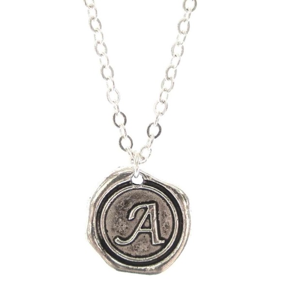 Jami Jewelry - JAMI RODRIGUEZ LETTER "A" LONG WAX SEAL NECKLACE