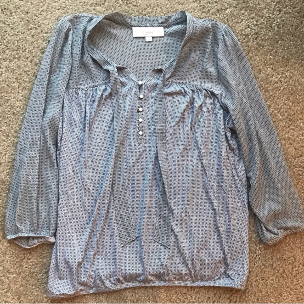 Loft blouse - black and white!