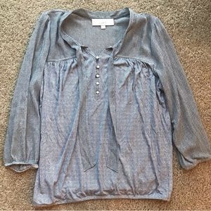 Loft blouse - black and white!