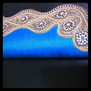 Blue indian purse