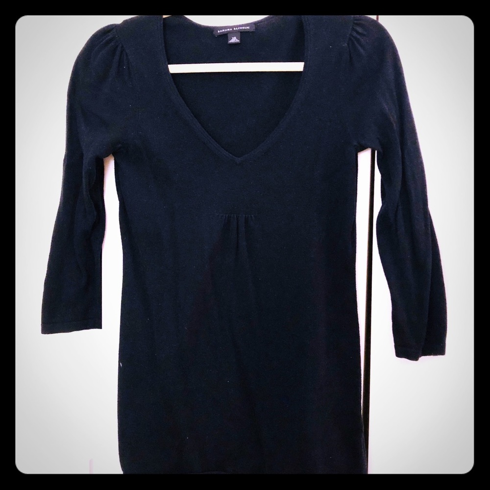 Banana Republic XS 3/4 Sleeve Cotton Sweater
